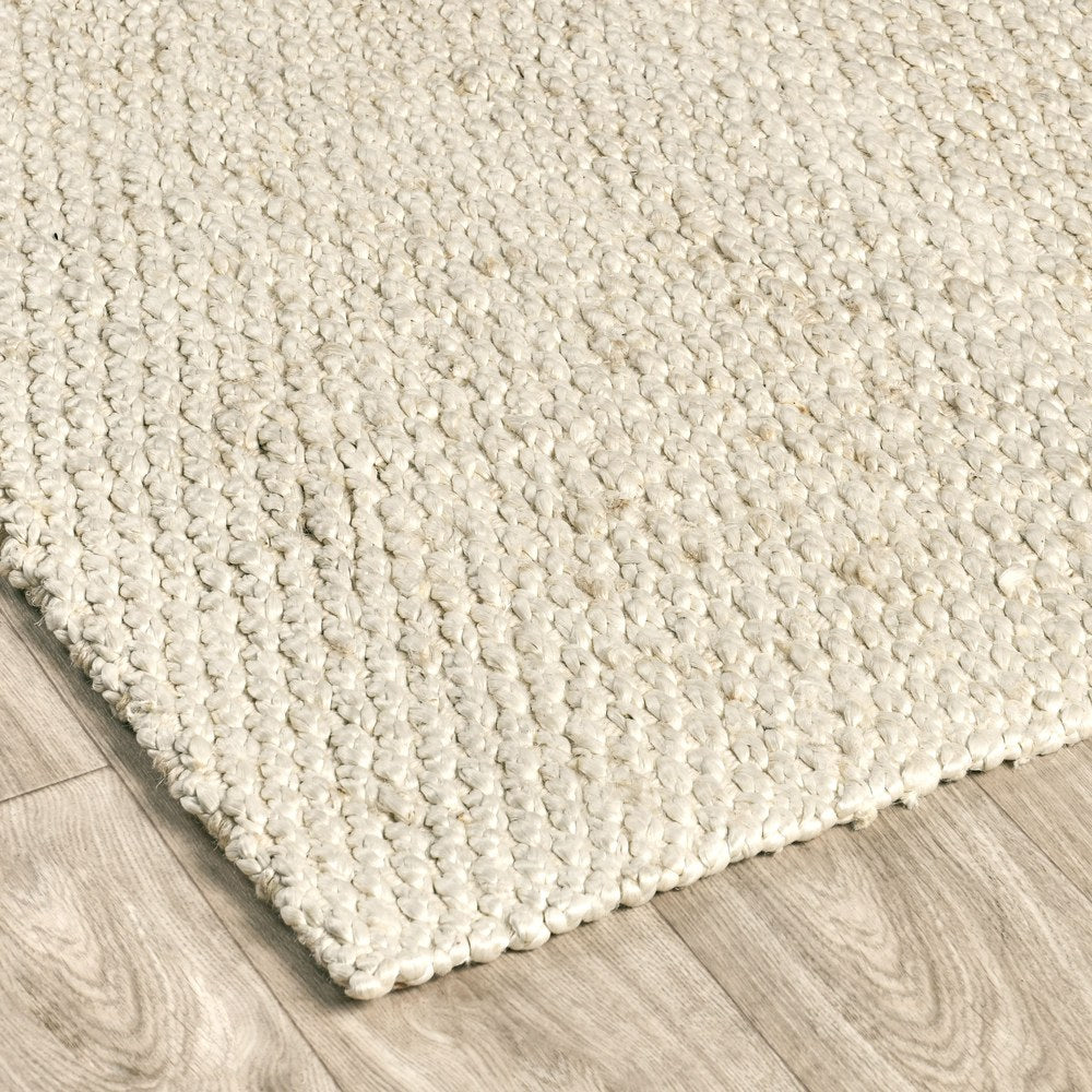 Villa by Classic Home - Santa Cruz 2x3 Handwoven Jute Accent Rug - Ivory - 30091770 view 2