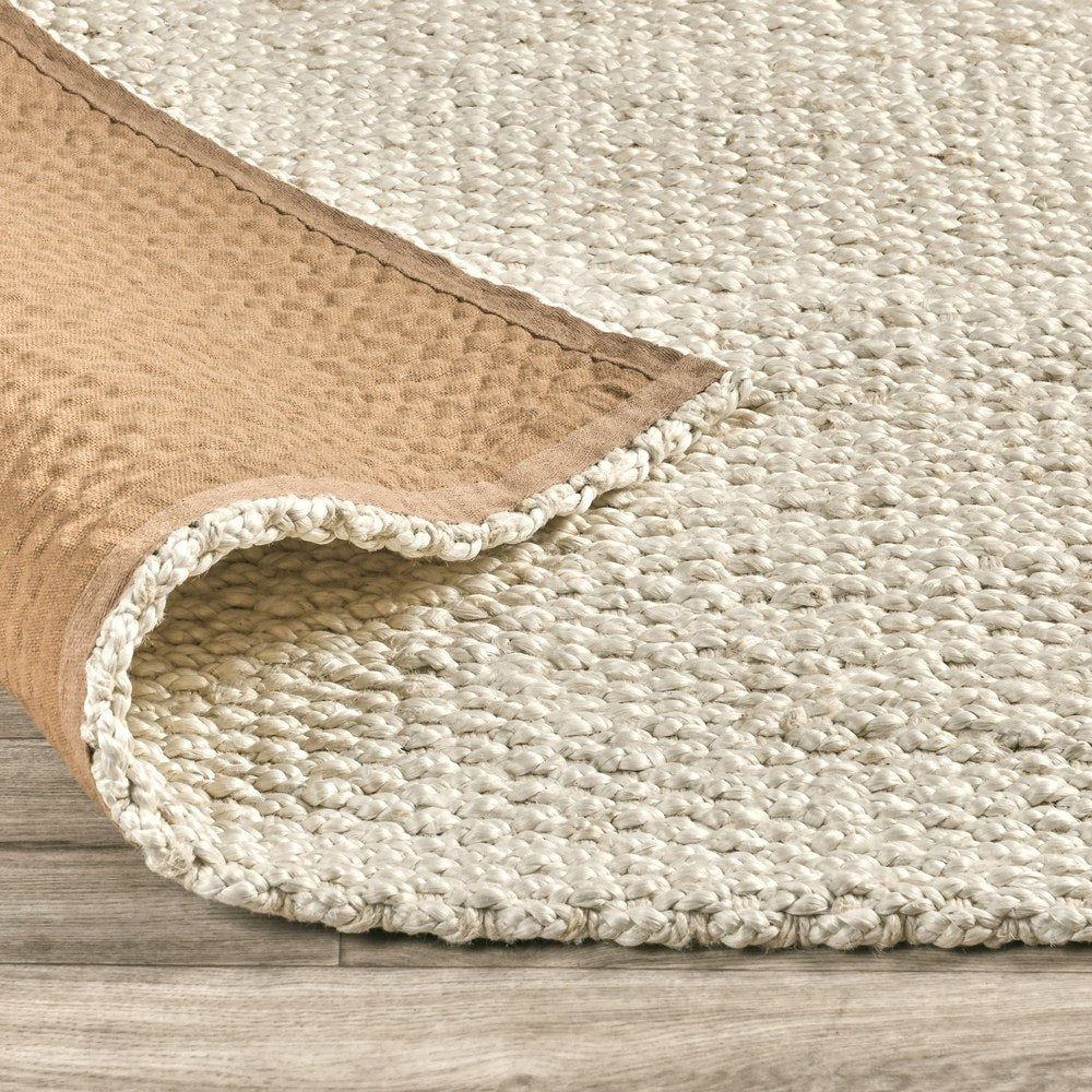 Villa by Classic Home - Santa Cruz 2x3 Handwoven Jute Accent Rug - Ivory - 30091770 view 3