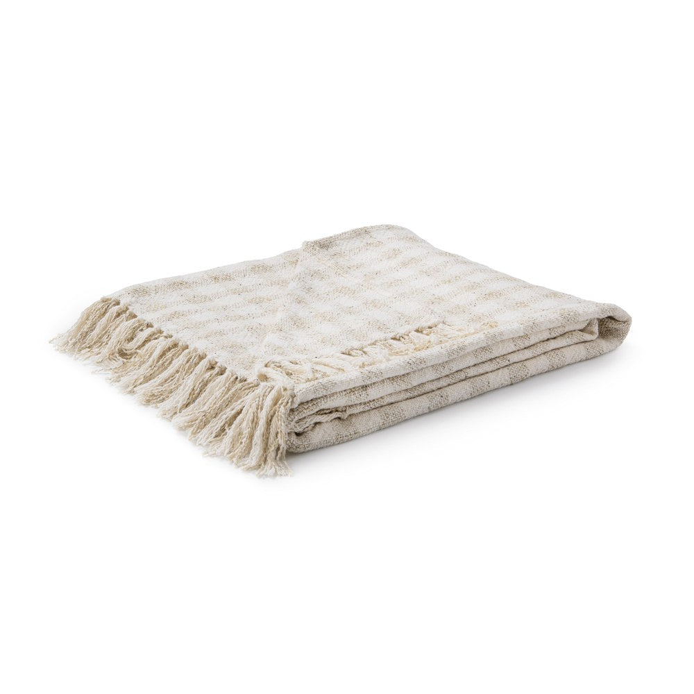 Villa by Classic Home - Sari 50x70 Throw Blanket - Beige - V340006 view 1