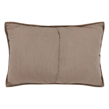 Villa by Classic Home - Seville Velvet Fabric Desert Taupe Standard Sham - Taupe - V250195 veiw 2
