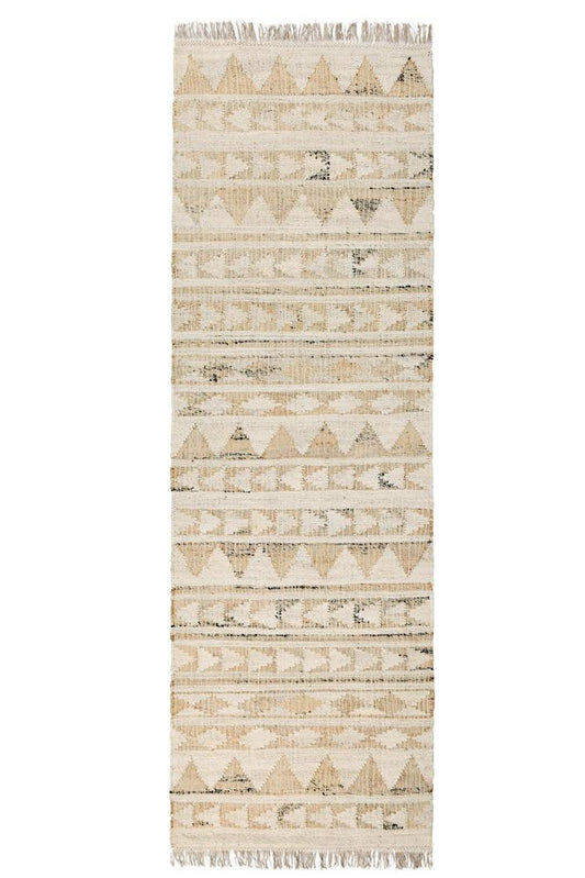 Villa by Classic Home - Solana 2.6X8 Jute Blend Handwoven Distressed Natural Accent Rug - 2.6W - Natural - 30090203 veiw 1