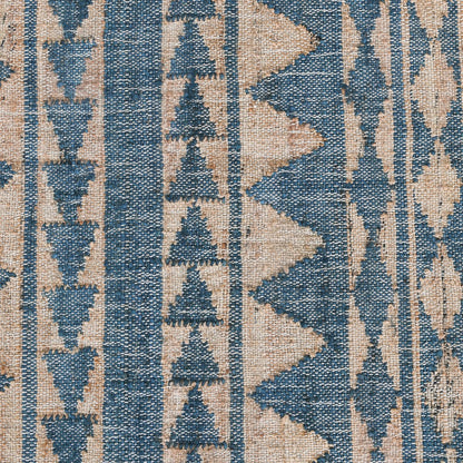 Villa by Classic Home - Solana 2.6x8 Handwoven Jute Runner - Blue, Natural - 30091393 view 3