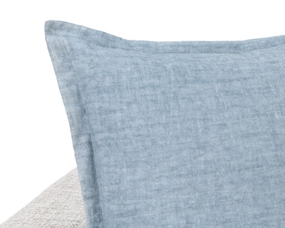 Villa by Classic Home - Solstice 22x22 Throw Pillow - Chambray Blue - V310051 view 7