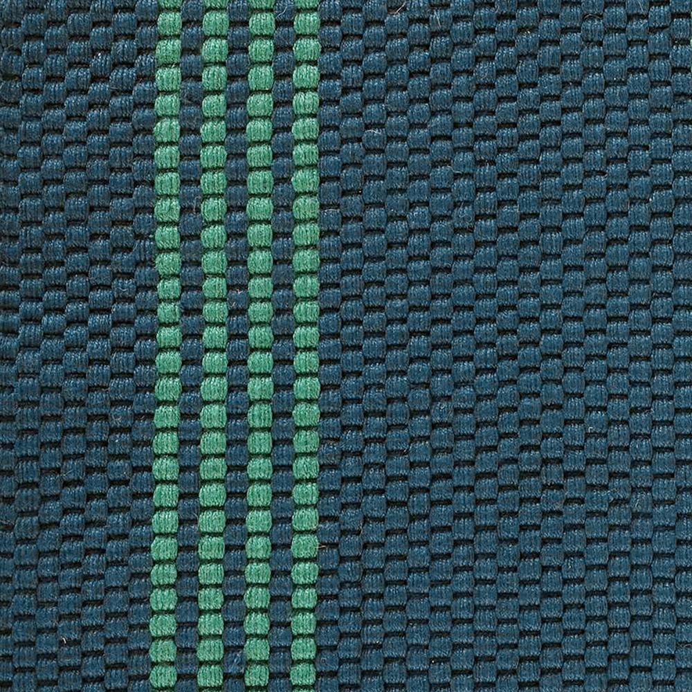 Villa by Classic Home - Sorrento 2x3 Handwoven Performance Stripe Deep Blue Fabric Rug - Deep Blue - 30132480 veiw 2