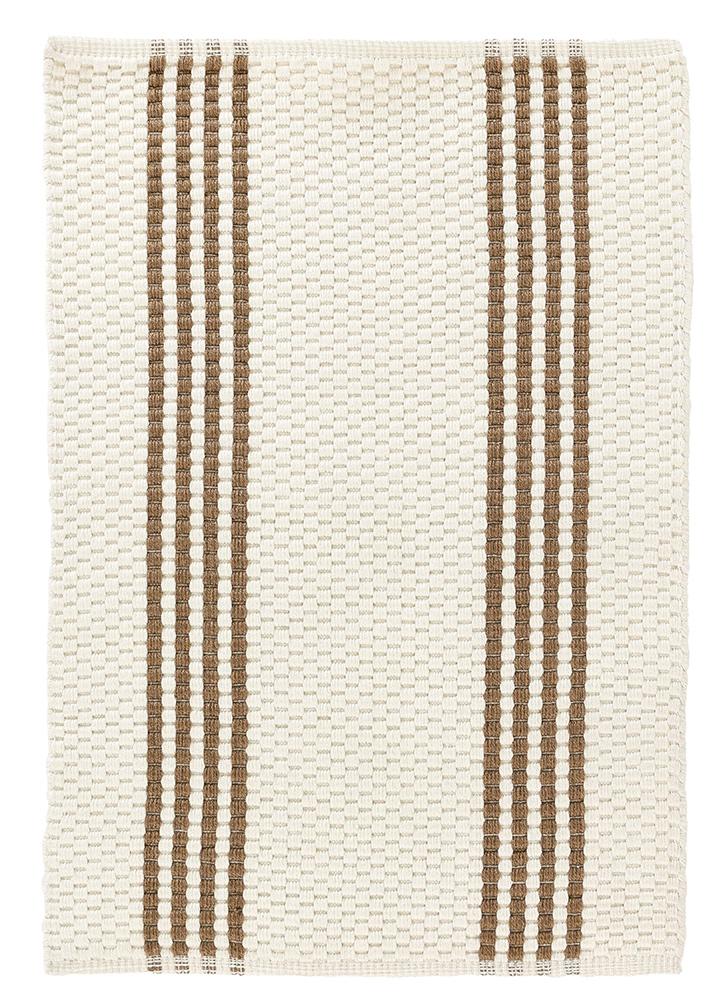 Villa by Classic Home - Sorrento 2x3 Handwoven Performance Stripe Ivory Fabric Rug - Ivory - 30132490 veiw 1