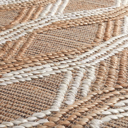 Villa by Classic Home - Sylmar Jute Blend Area Rug - Natural, Ivory - 30091507 veiw 4