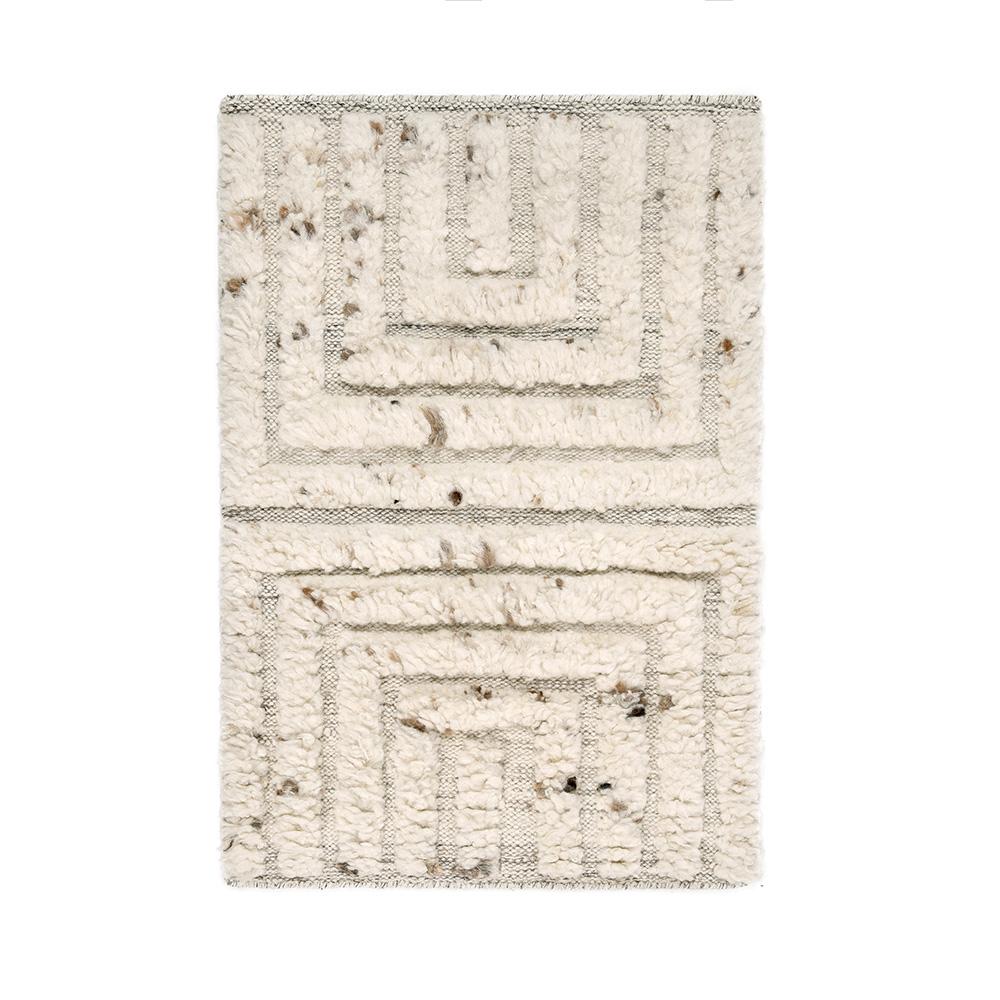 Villa by Classic Home - Tahoe 5X8 Handwoven Wool Blend Accent Area Rug In Ivory - 5W - Ivory - 30091894 veiw 1