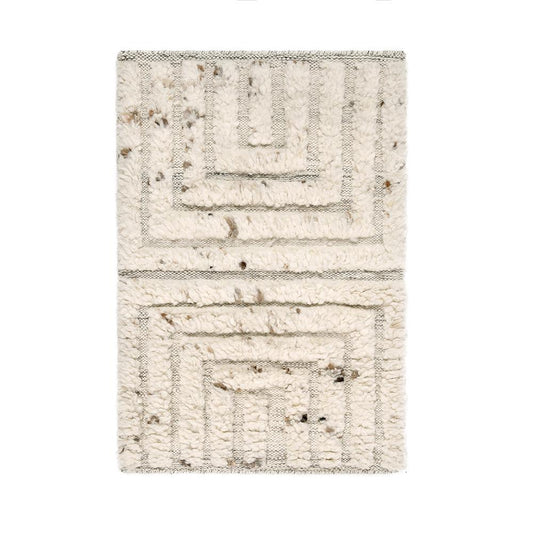 Villa by Classic Home - Tahoe 5X8 Handwoven Wool Blend Accent Area Rug In Ivory - 5W - Ivory - 30091894 veiw 1