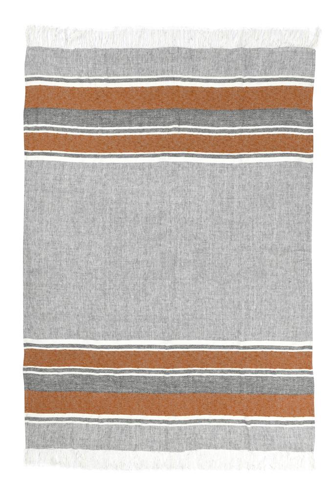 Villa by Classic Home - Tc Linen Cotton Blend Multicolor 50inX70in Throw Blanket Blanket - 50W - Multicolor - V270000 veiw 1