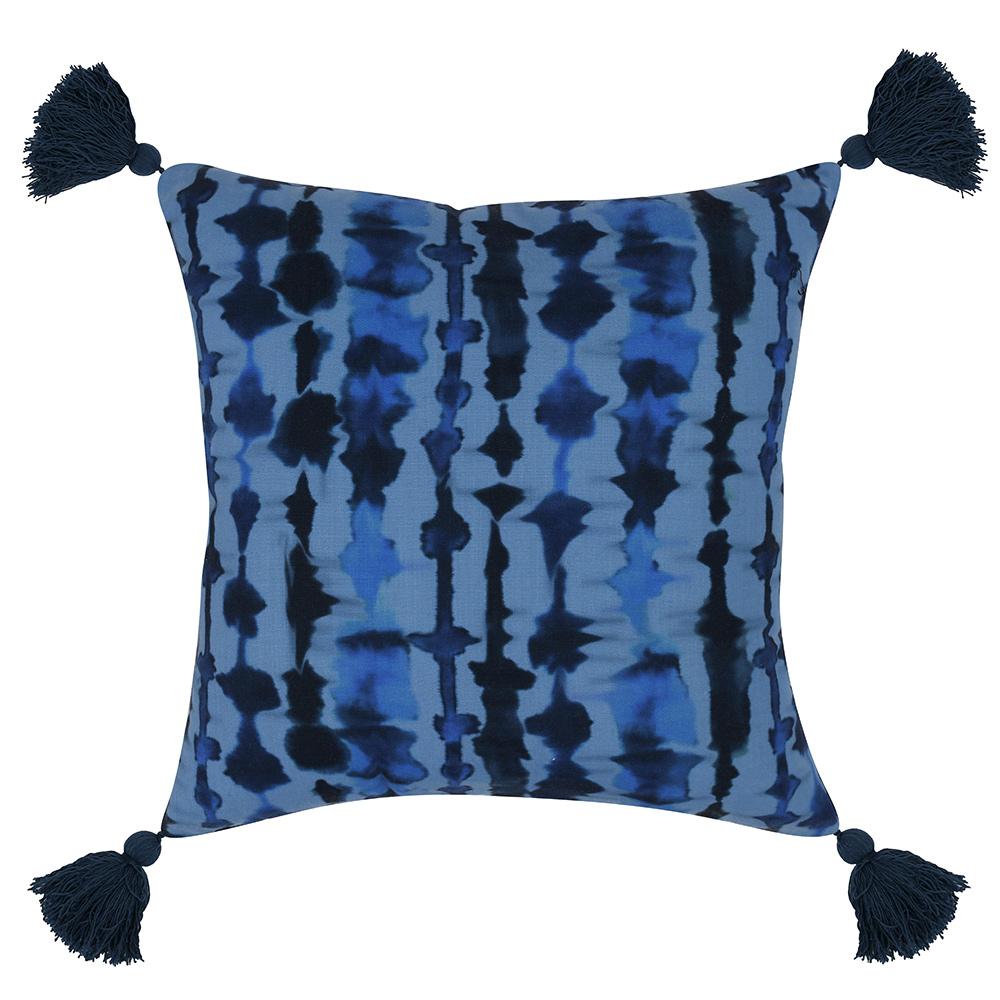 Villa by Classic Home - Terranea 22x22 Fabric Throw Pillow - Blue - VO50015 veiw 1