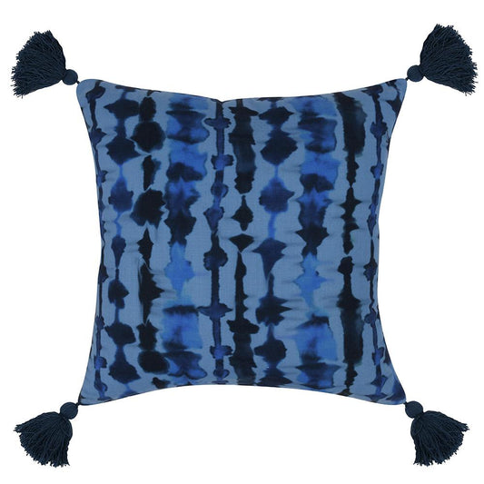 Villa by Classic Home - Terranea 22x22 Fabric Throw Pillow - Blue - VO50015 veiw 1