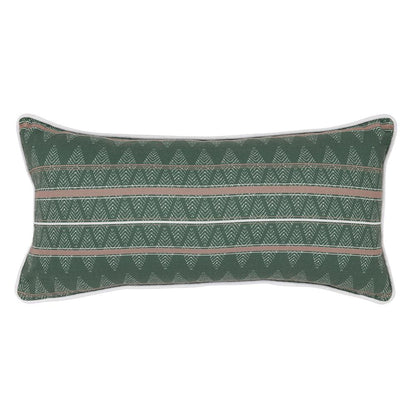 Villa by Classic Home - Terranea 24x12 Fabric Throw Pillow - Green - VO50011 veiw 2