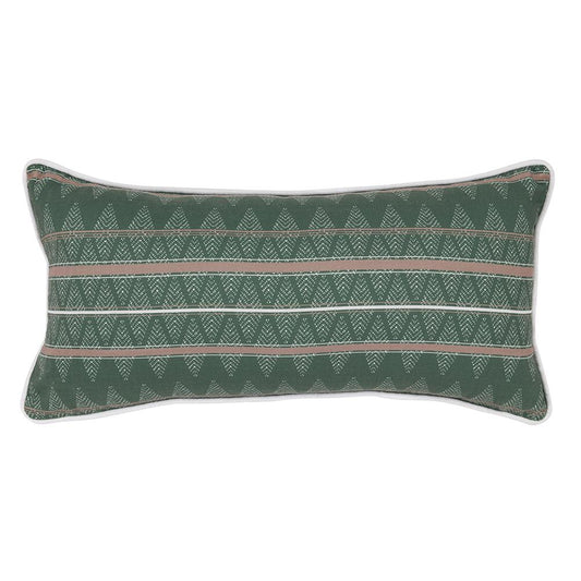 Villa by Classic Home - Terranea 24x12 Fabric Throw Pillow - Green - VO50011 veiw 2