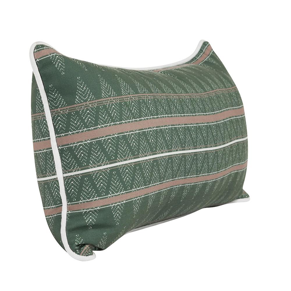 Villa by Classic Home - Terranea 24x12 Fabric Throw Pillow - Green - VO50011 veiw 5