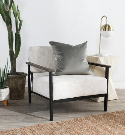 Villa by Classic Home - Torri Cotton Fabric Throw Pillow - Gray - V211071 view 5