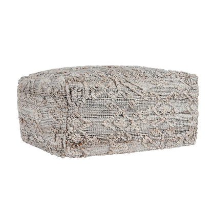 Villa by Classic Home - Tundra Linen Blend Fabric Pouf - Multicolor - VP10031 veiw 1
