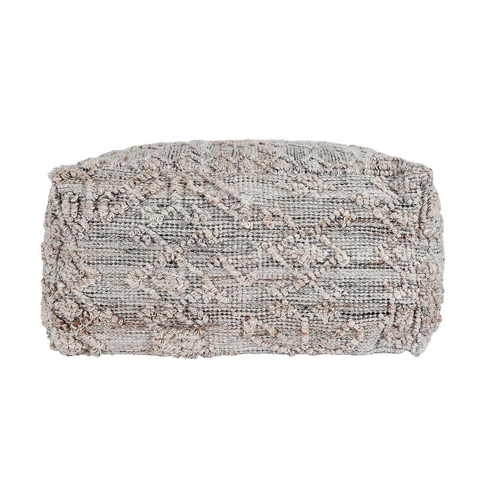 Villa by Classic Home - Tundra Linen Blend Fabric Pouf - Multicolor - VP10031 veiw 2