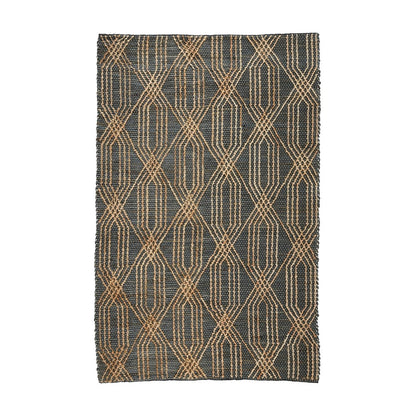 Villa by Classic Home - Tustin 2x3 Jute Blend Accent Rug - Charcoal, Natural - 30090700 view 1