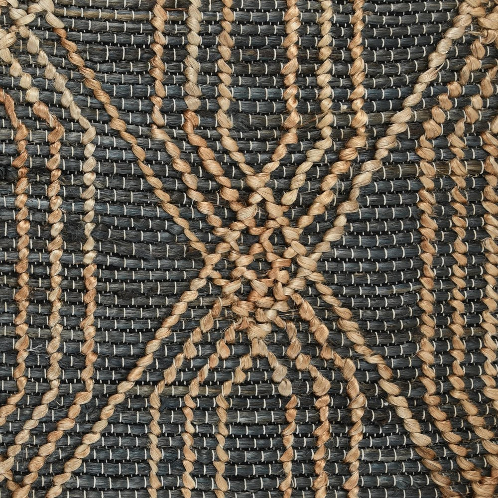 Villa by Classic Home - Tustin 2x3 Jute Blend Accent Rug - Charcoal, Natural - 30090700 view 4