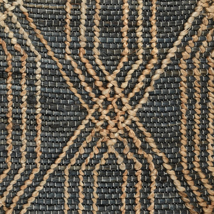 Villa by Classic Home - Tustin 2x3 Jute Blend Accent Rug - Charcoal, Natural - 30090700 view 4