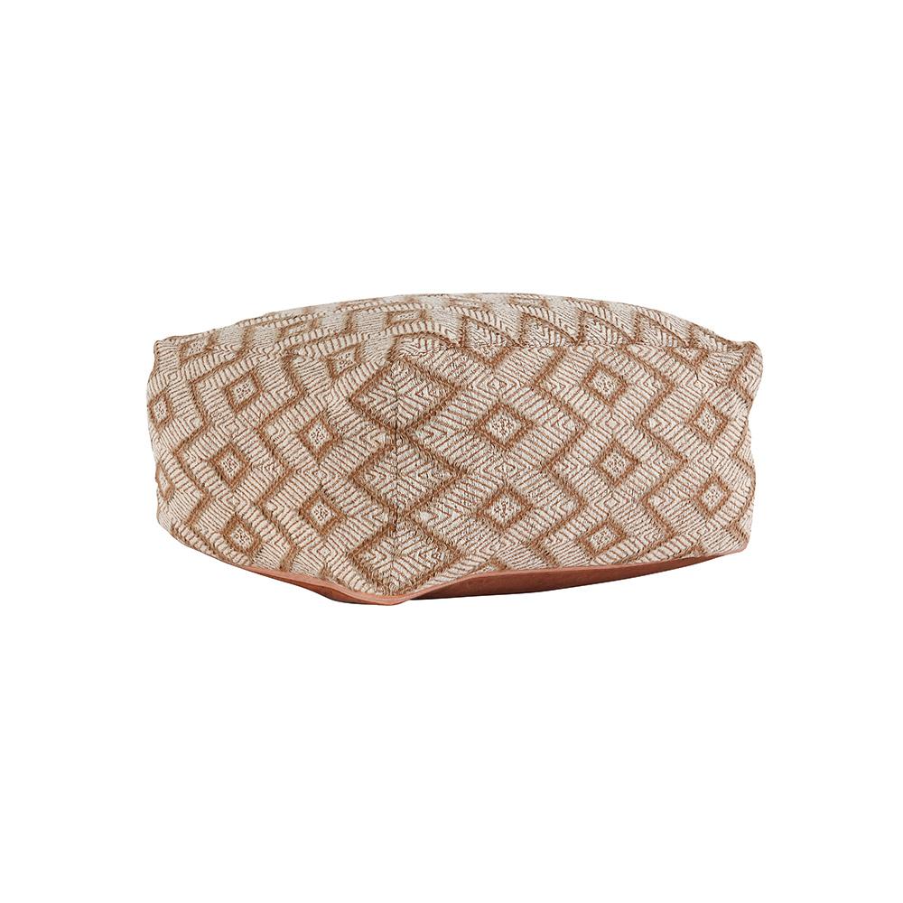 Villa by Classic Home - Volt Indoor Fabric Pouf - Orange - VP12212 veiw 1