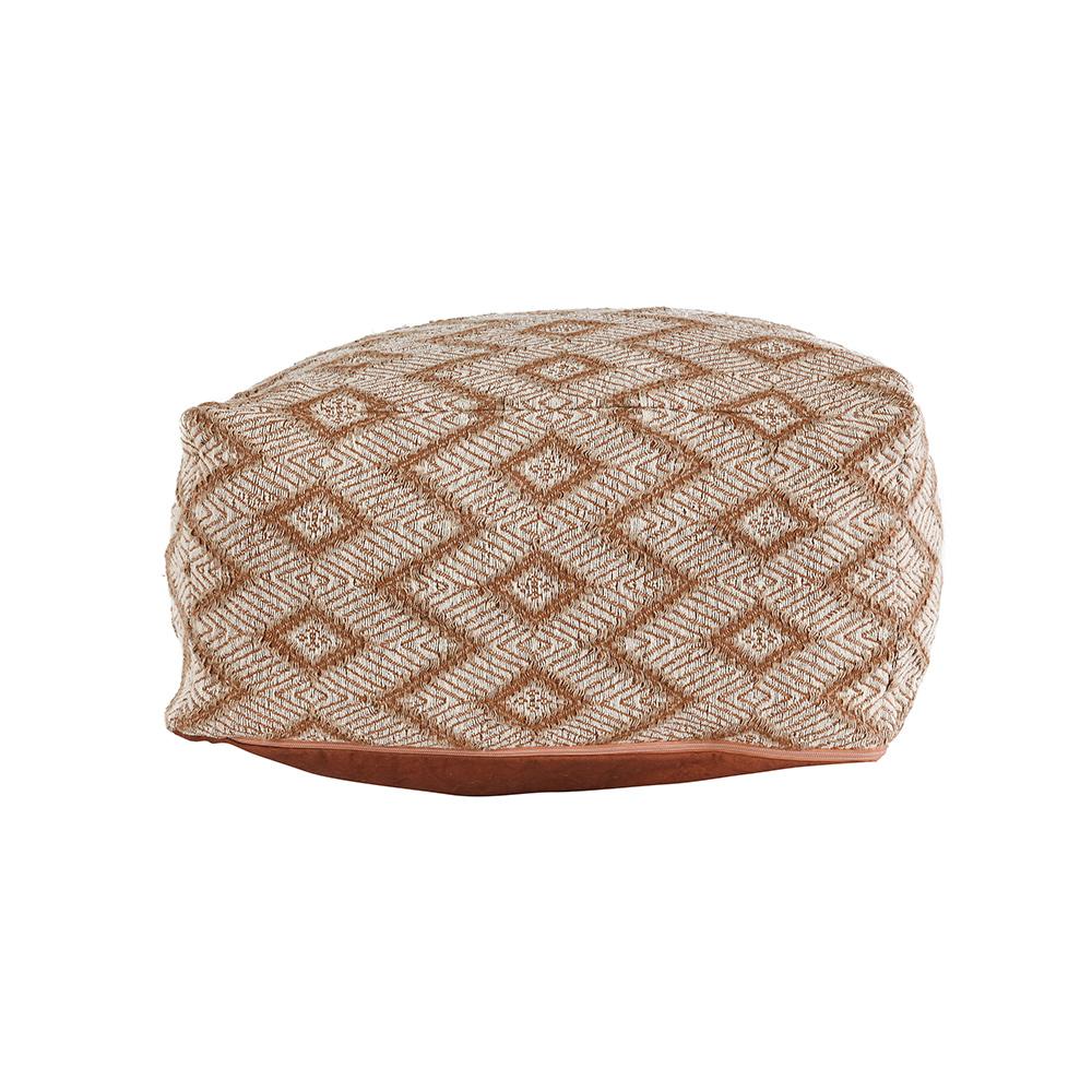 Villa by Classic Home - Volt Indoor Fabric Pouf - Orange - VP12212 veiw 2