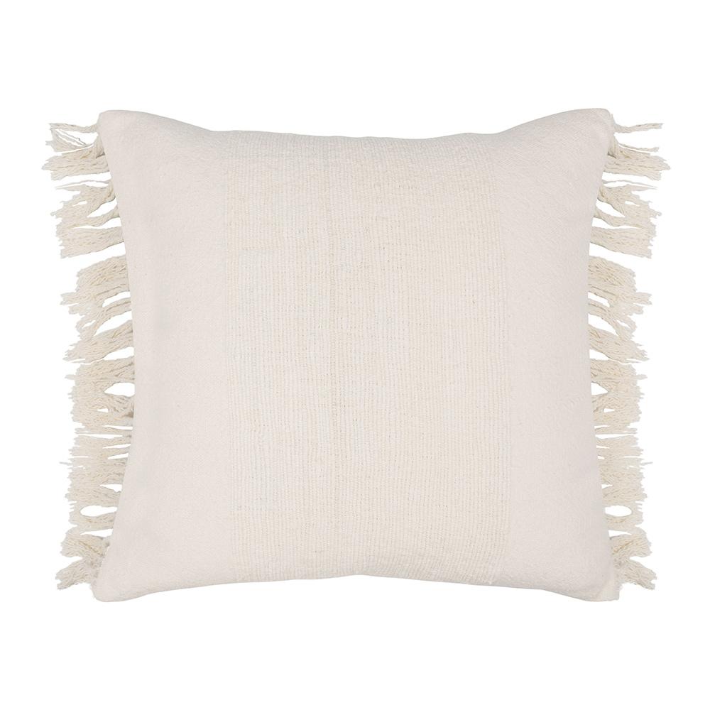 Villa by Classic Home - Volta 22x22 Linen Blend Fabric Throw Pillow - Ivory - V310037 veiw 1