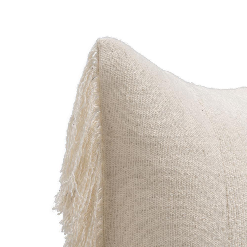 Villa by Classic Home - Volta 22x22 Linen Blend Fabric Throw Pillow - Ivory - V310037 veiw 5