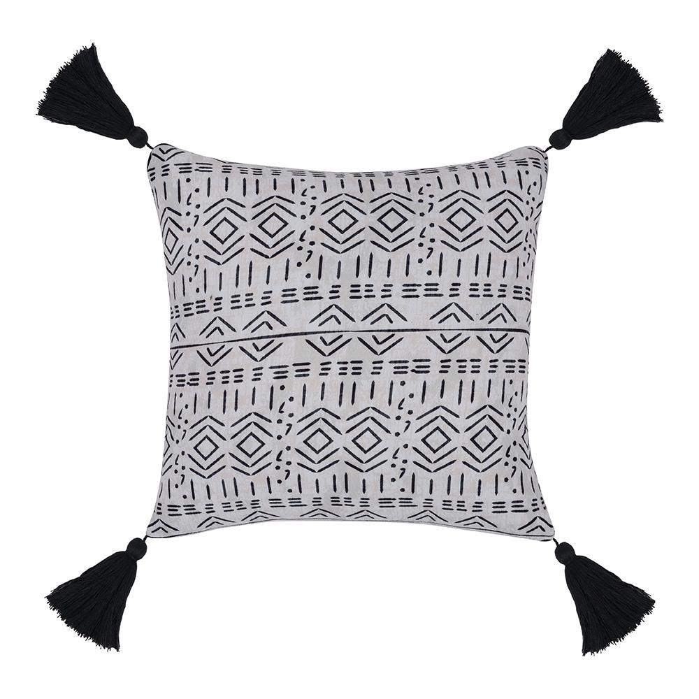 Villa by Classic Home - Zambia 22x22 Performance Fabric Throw Pillow - Beige - VO20015 veiw 1