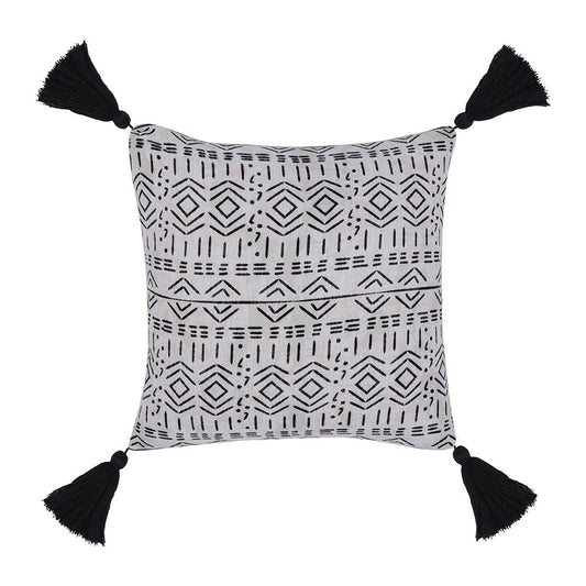 Villa by Classic Home - Zambia 22x22 Performance Fabric Throw Pillow - Beige - VO20015 veiw 2