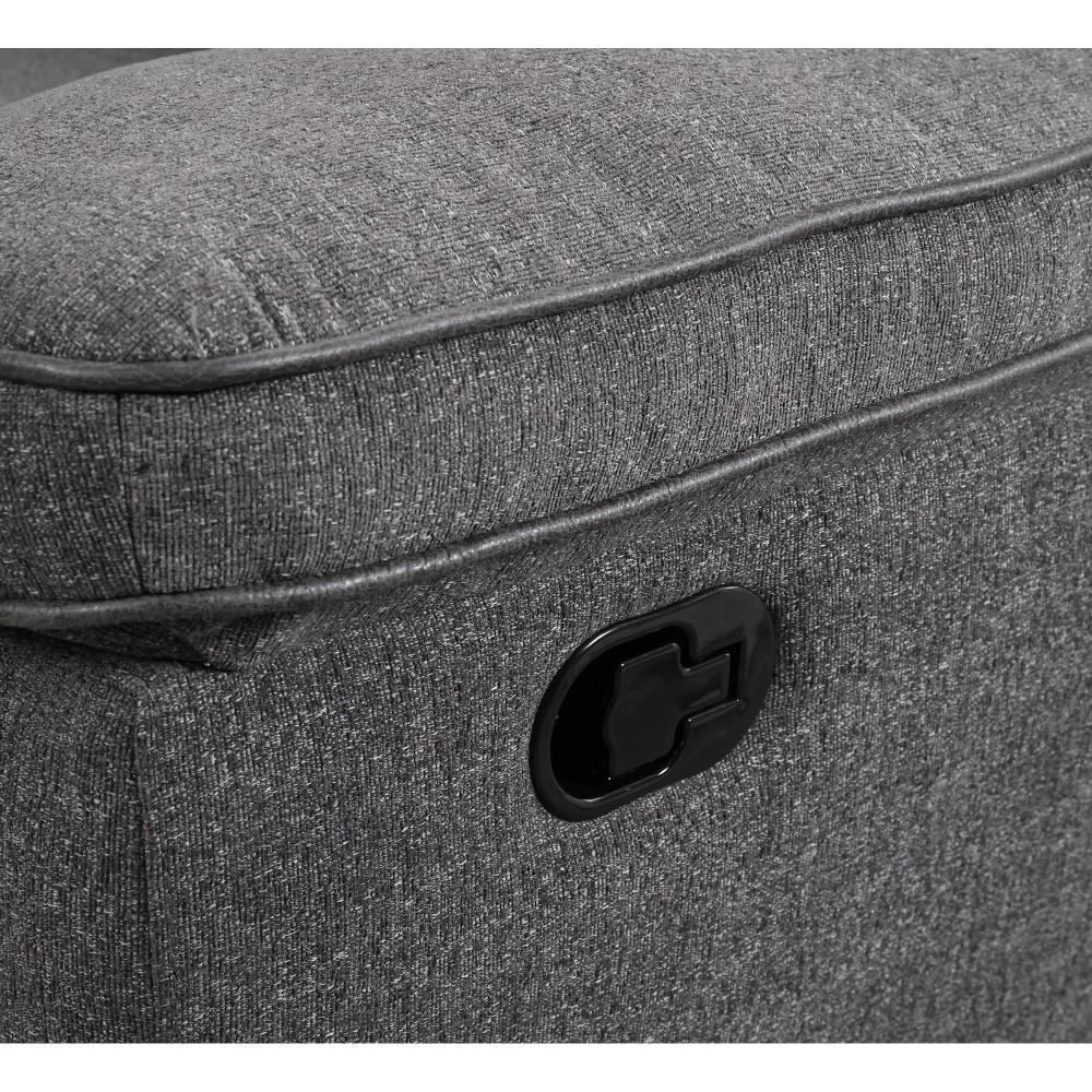 Wallace & Bay - Arnold Slate Gray 6Pc Modular Reclining Sectional Set with Console Storage, Cup Holders, And Tufted Back - U510475 veiw 4