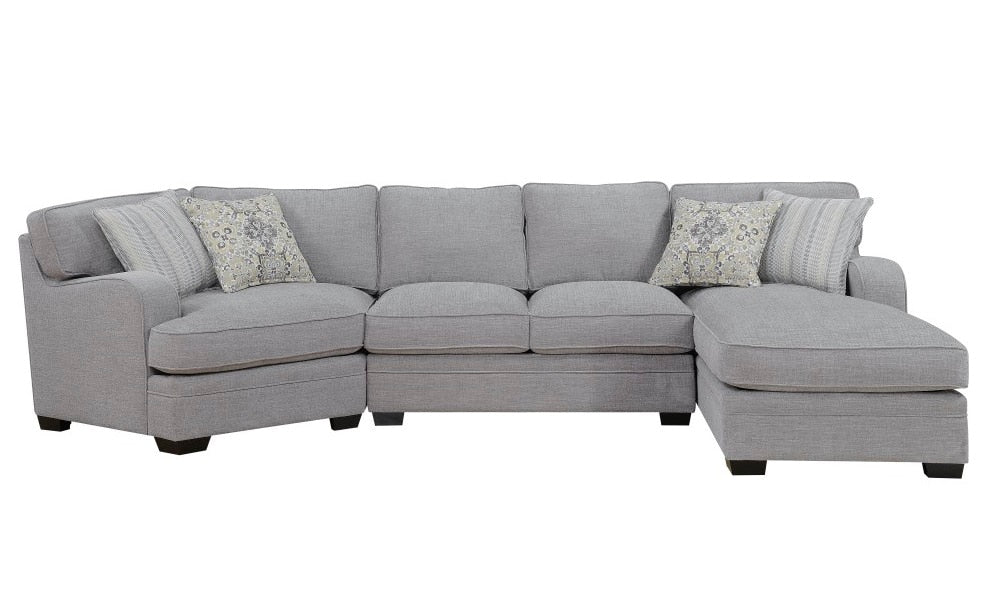 Wallace & Bay - Becker Sectional with Track Arms, Welt Seaming, And Block Feet - WBU1548 veiw 1