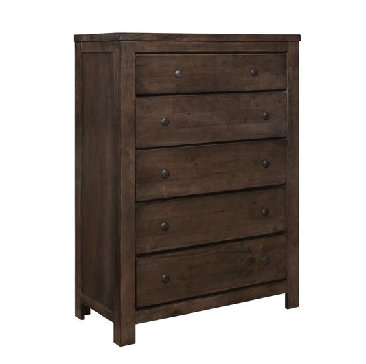 Wallace & Bay - Bonilla Gray Brown Chest with Rustic Finish And Six Drawers - B510077 veiw 1