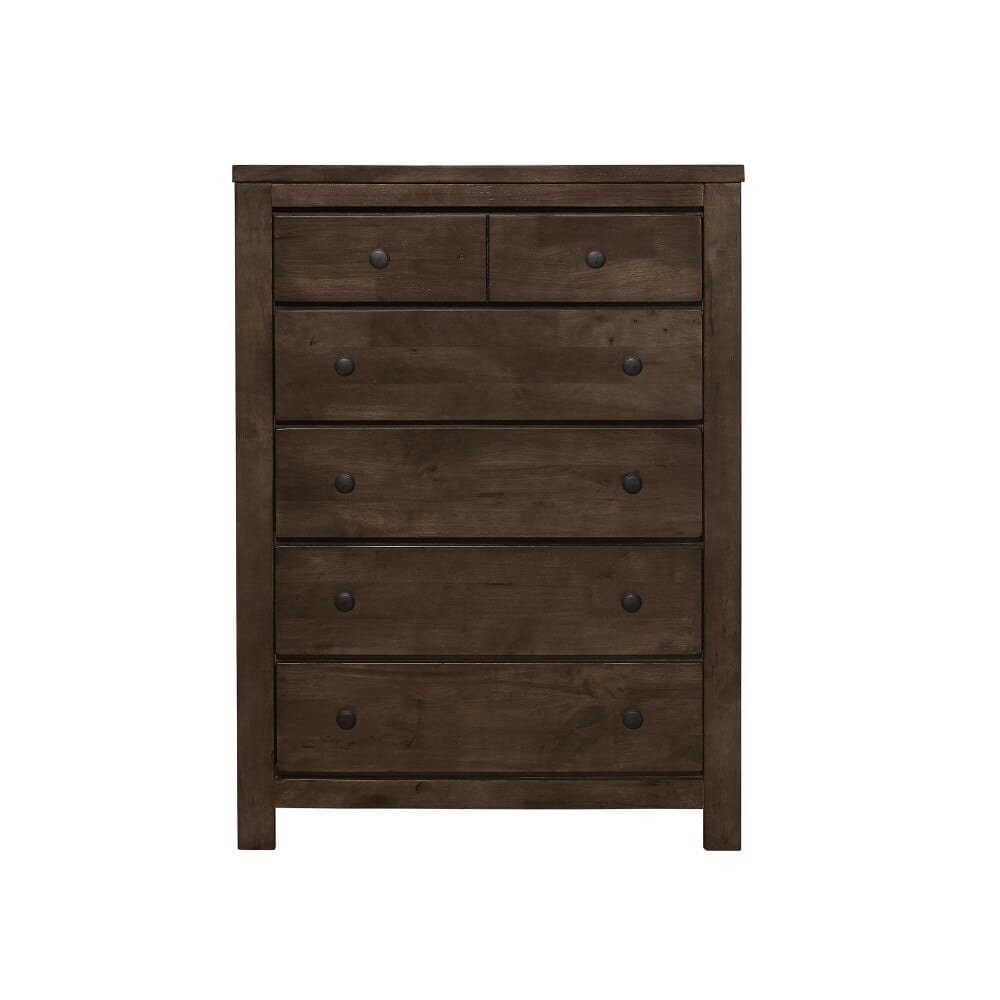 Wallace & Bay - Bonilla Gray Brown Chest with Rustic Finish And Six Drawers - B510077 veiw 6