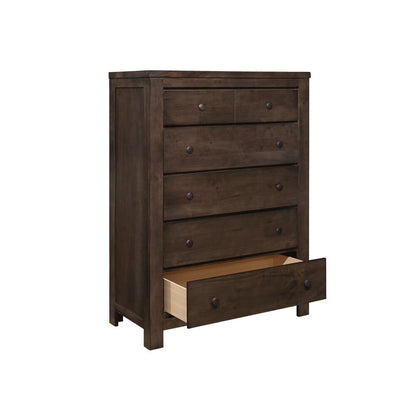 Wallace & Bay - Bonilla Gray Brown Chest with Rustic Finish And Six Drawers - B510077 veiw 7