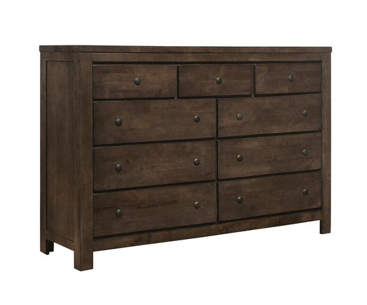 Wallace & Bay - Bonilla Gray Brown Dresser with Rustic Finish And Nine Drawers - B510075 veiw 1