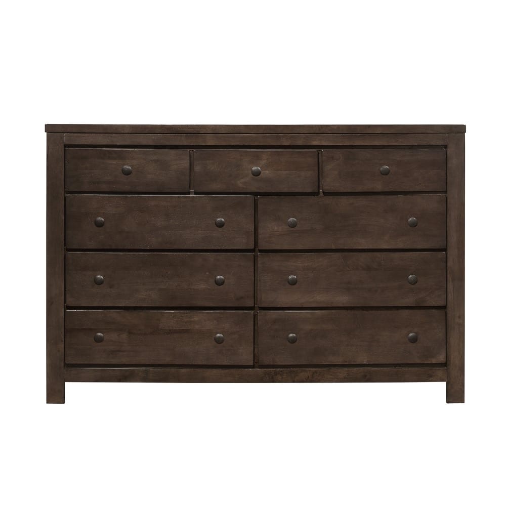 Wallace & Bay - Bonilla Gray Brown Dresser with Rustic Finish And Nine Drawers - B510075 veiw 6