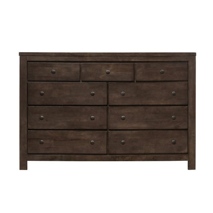Wallace & Bay - Bonilla Gray Brown Dresser with Rustic Finish And Nine Drawers - B510075 veiw 6