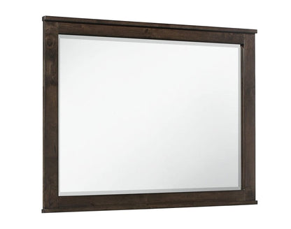 Wallace & Bay - Bonilla Gray Brown Mirror with Solid Wood Frame And Beveled Glass - B510080 veiw 1