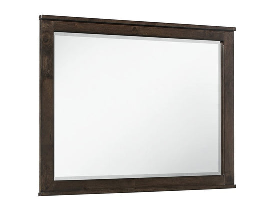 Wallace & Bay - Bonilla Gray Brown Mirror with Solid Wood Frame And Beveled Glass - B510080 veiw 1