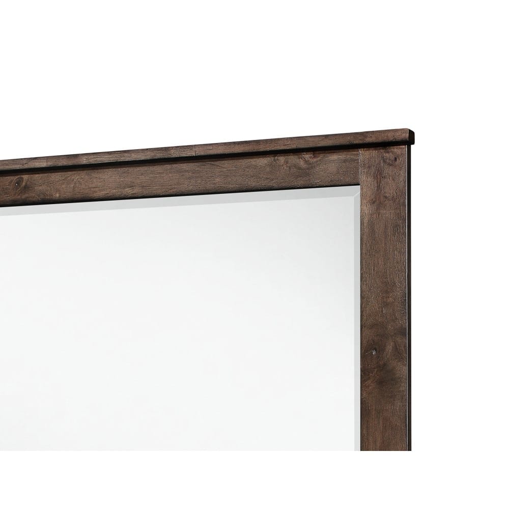 Wallace & Bay - Bonilla Gray Brown Mirror with Solid Wood Frame And Beveled Glass - B510080 veiw 3