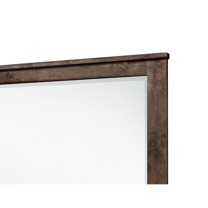 Wallace & Bay - Bonilla Gray Brown Mirror with Solid Wood Frame And Beveled Glass - B510080 veiw 3