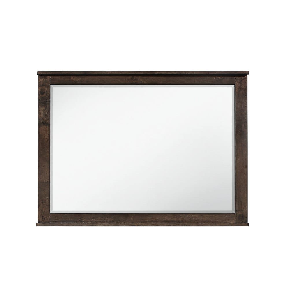 Wallace & Bay - Bonilla Gray Brown Mirror with Solid Wood Frame And Beveled Glass - B510080 veiw 4