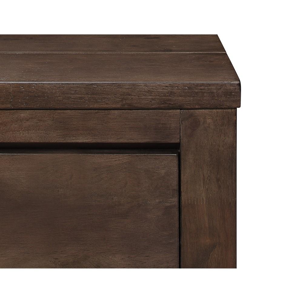 Wallace & Bay - Bonilla Gray Brown Nightstand with Rustic Finish And Two Drawers - B510076 veiw 3