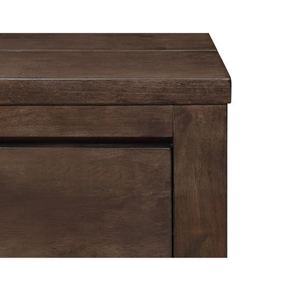Wallace & Bay - Bonilla Gray Brown Nightstand with Rustic Finish And Two Drawers - B510076 veiw 3