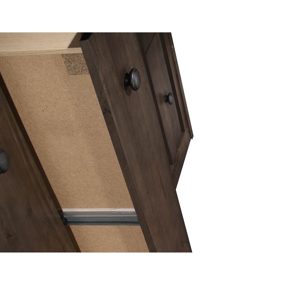 Wallace & Bay - Bonilla Gray Brown Nightstand with Rustic Finish And Two Drawers - B510076 veiw 4