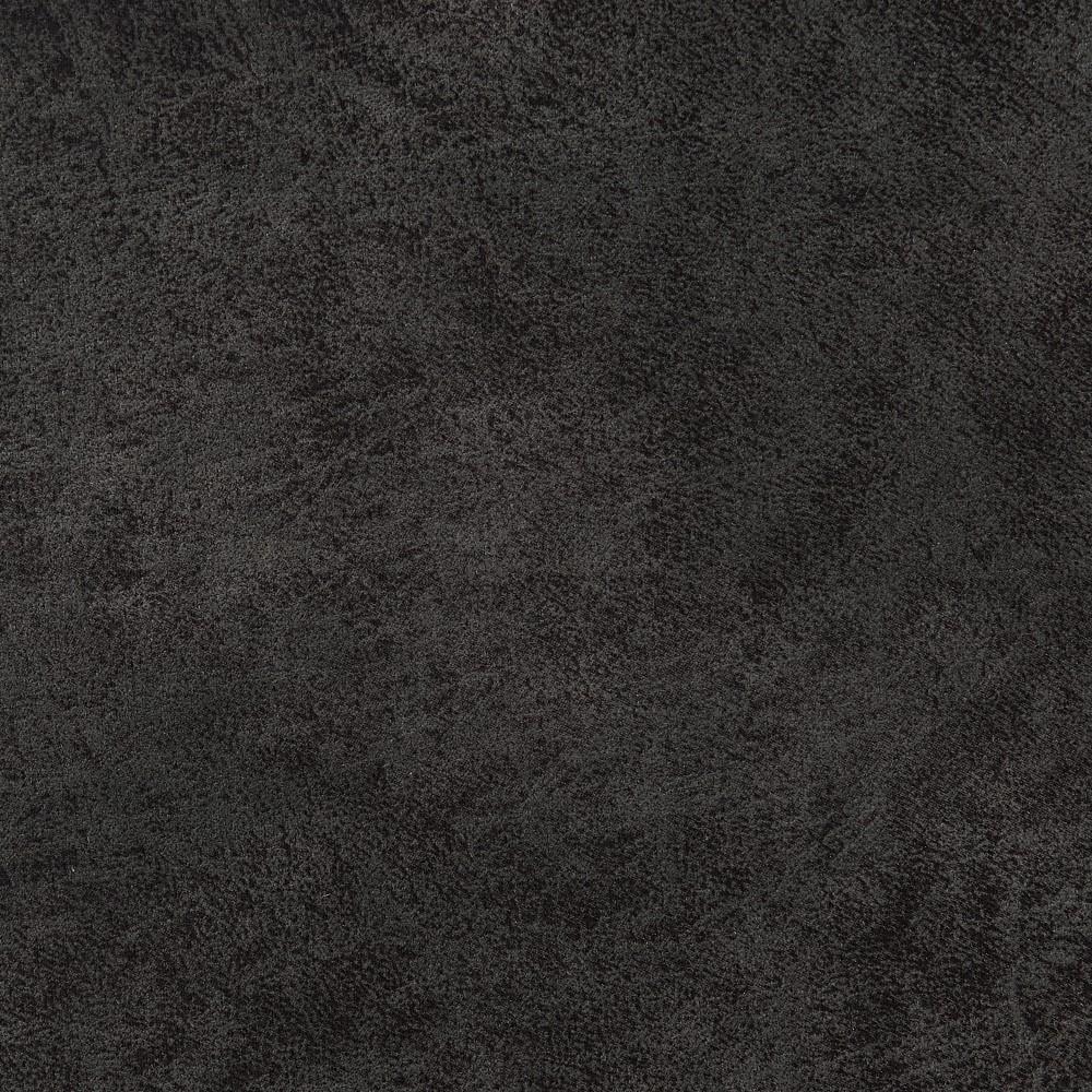 Wallace & Bay - Bright Charcoal Tweed and Faux Leather Ottoman with Tufted Top, Contrast Stitching, And Block Feet - U510444 veiw 3