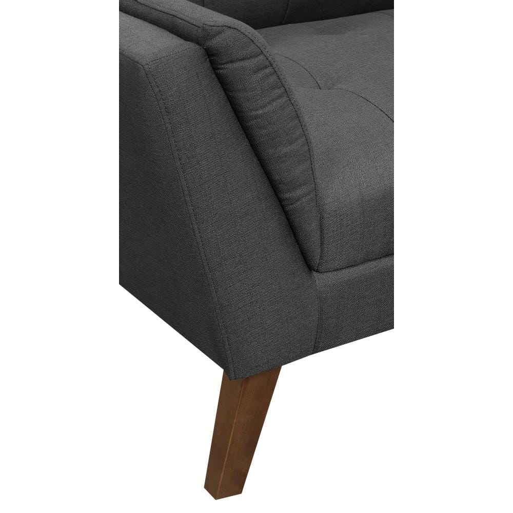 Wallace & Bay - Browning Loveseat with Angular Arms And Legs, Deep Tufting, And Stitching Details - U510307 veiw 3