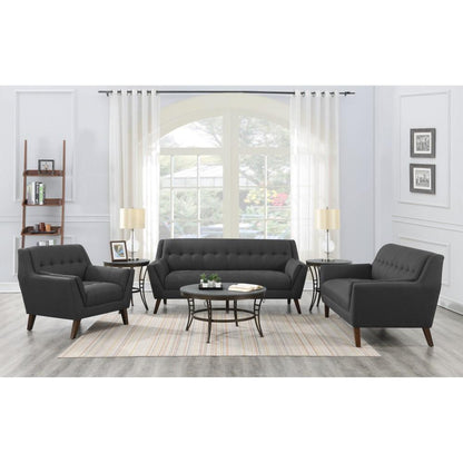Wallace & Bay - Browning Loveseat with Angular Arms And Legs, Deep Tufting, And Stitching Details - U510307 veiw 5