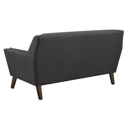 Wallace & Bay - Browning Loveseat with Angular Arms And Legs, Deep Tufting, And Stitching Details - U510307 veiw 7